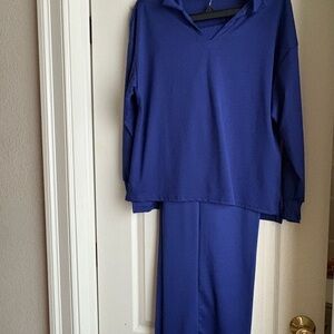 Blue Women’s Pants Set